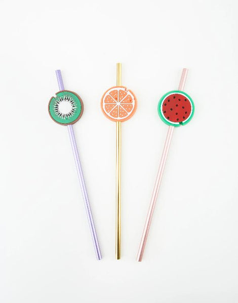 reusable straw fruit accessory 